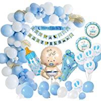 Los mejores  - MMTX Baby Shower Decoraciones niños- globos de fiesta para baby shower Chico la momia ser faja- pancartas para baby…